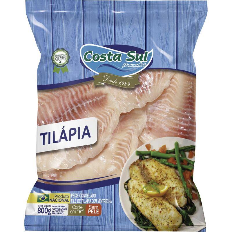 Costa sul filé de tilápia congelado (800g)