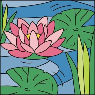 Mini Spring Lilypad Canvas Painting Kit By Craft Smart