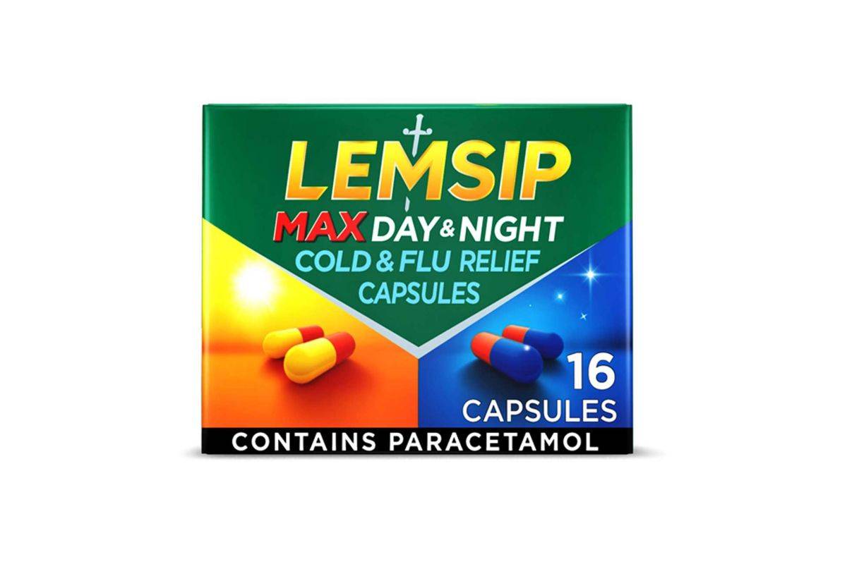 Lemsip Max Day & Night Cold & Flu Relief Capsules 16 Capsules