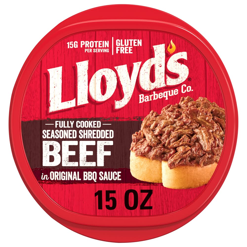 Lloyd's Seasoned Shredded Beef in Original Bbq Sauce (15 oz)