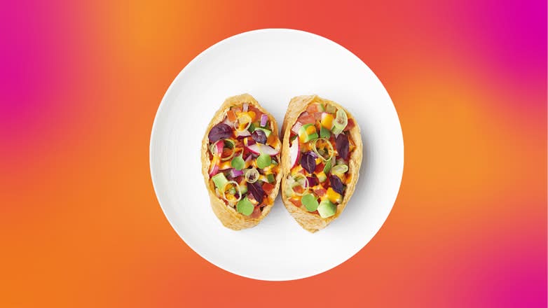 vegetable inari taco