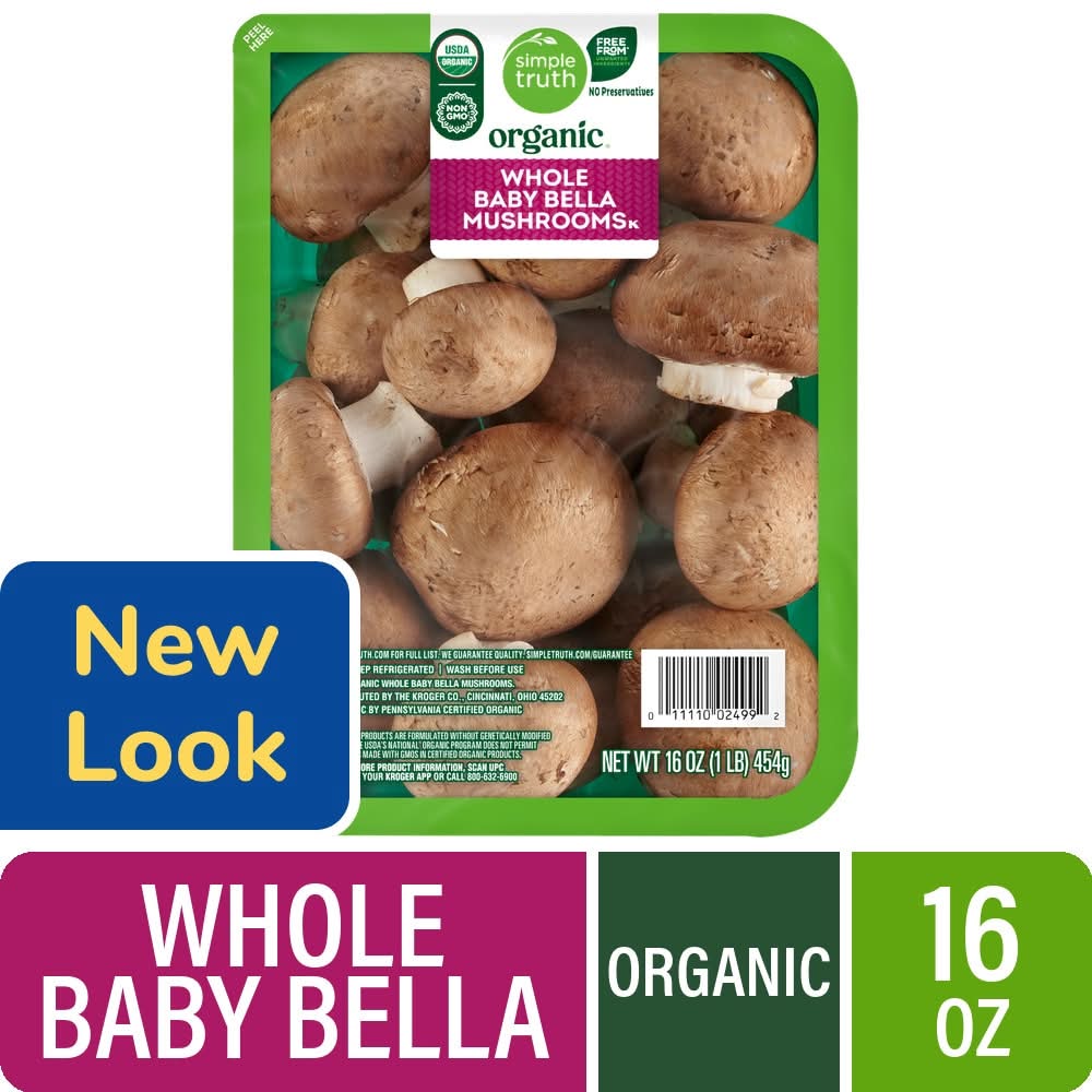 Simple Truth Organic® Whole Baby Bella Mushrooms