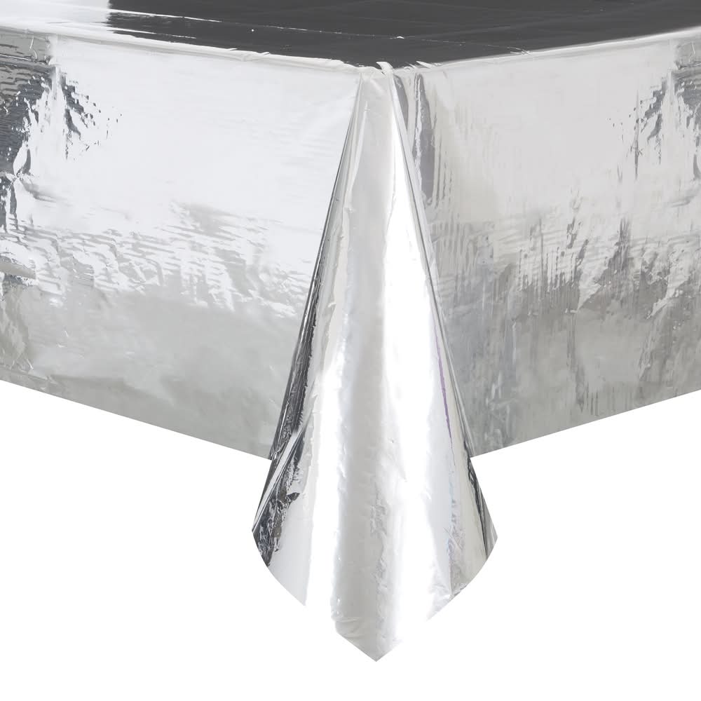 Silver Foil Table Cover 4.5ft x 9ft