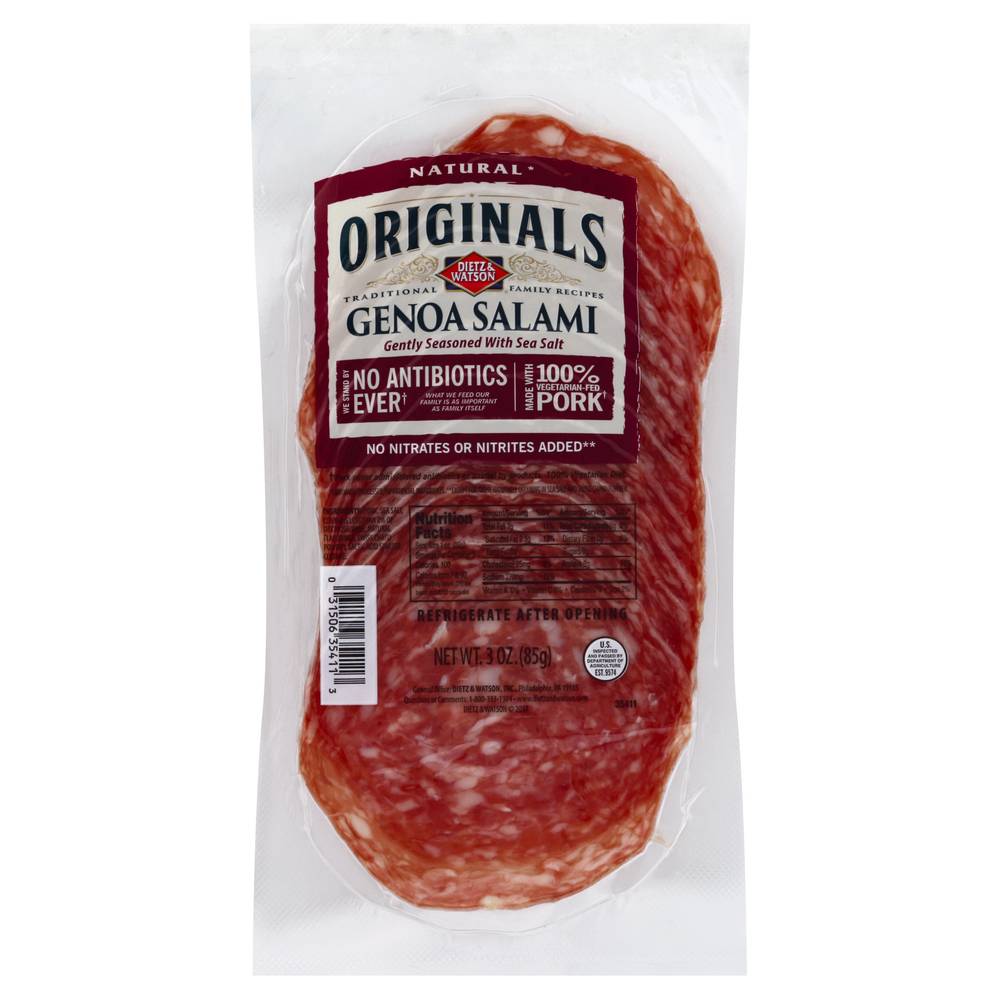 Dietz & Watson Originals Genoa Salami (3 oz)