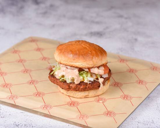 Vegansk Cheeseburgare
