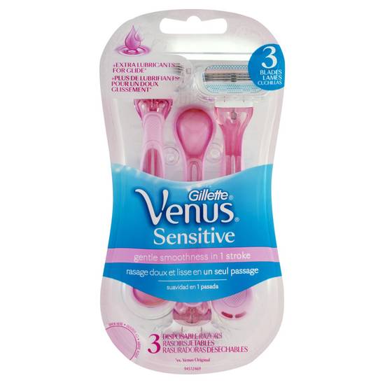 Venus Women's Disposable Razors Sensitive 3ct