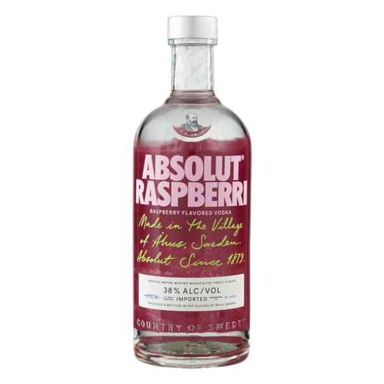 Absolut raspberry flavored vodka (750 ml)