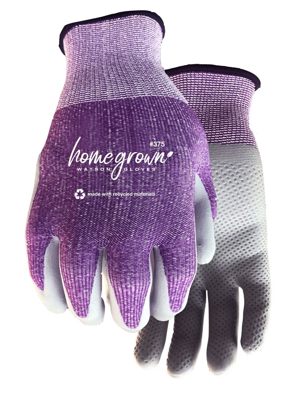 Watson Gloves Homegrown M Polyester Knit Karma Purple Gardening Gloves