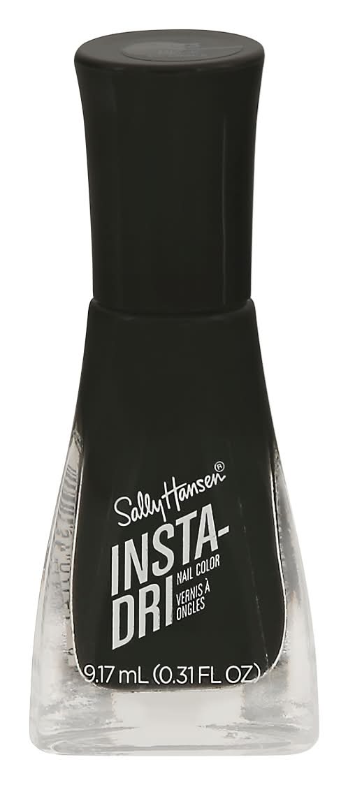 Sally Hansen Insta-Dri Nail Color, 573 Black To Black (9.2 ml)