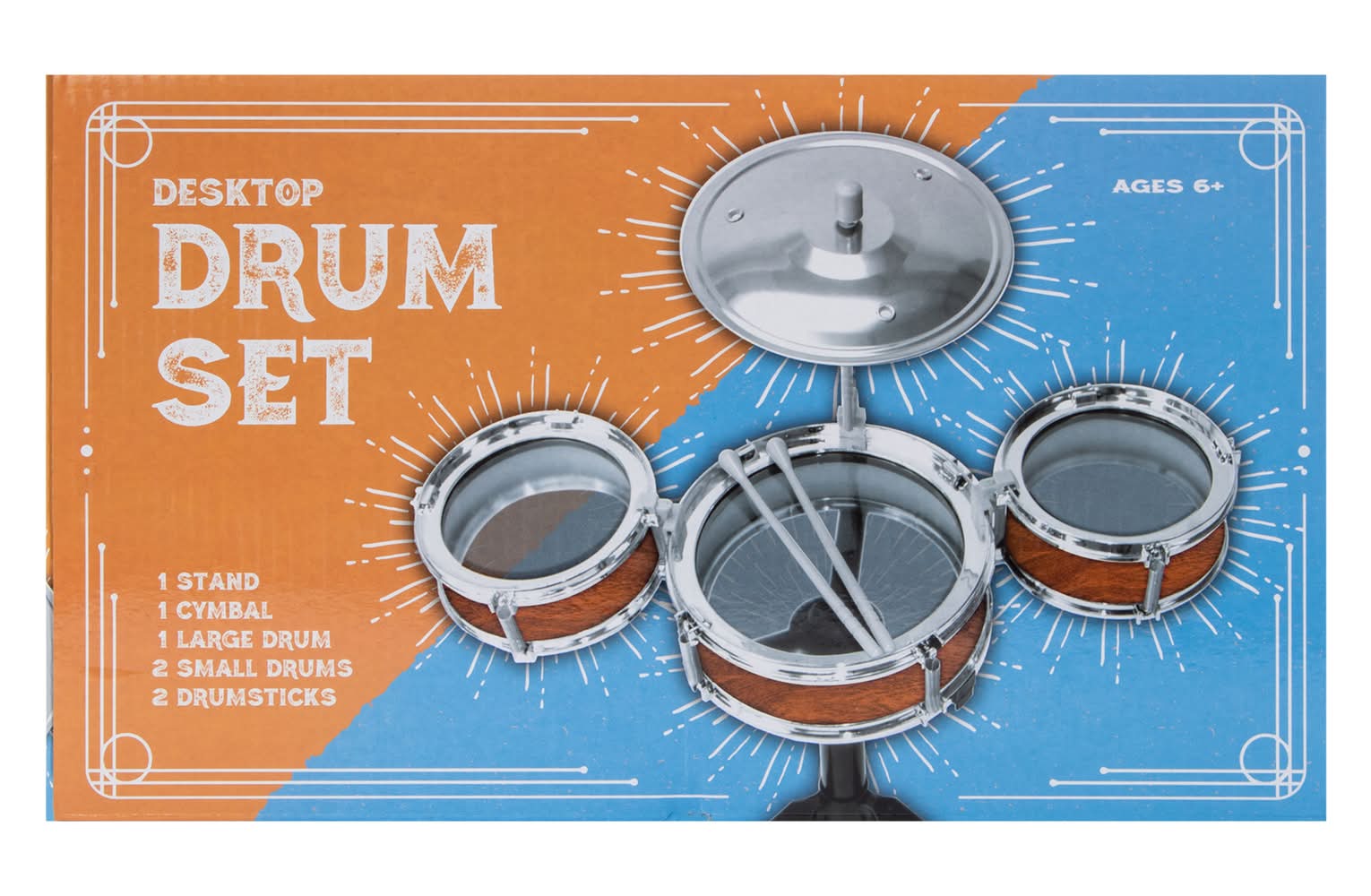 Desktop Drum Set Brown