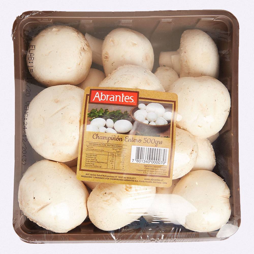 Abrantes · Champiñón entero en bandeja (500 g)