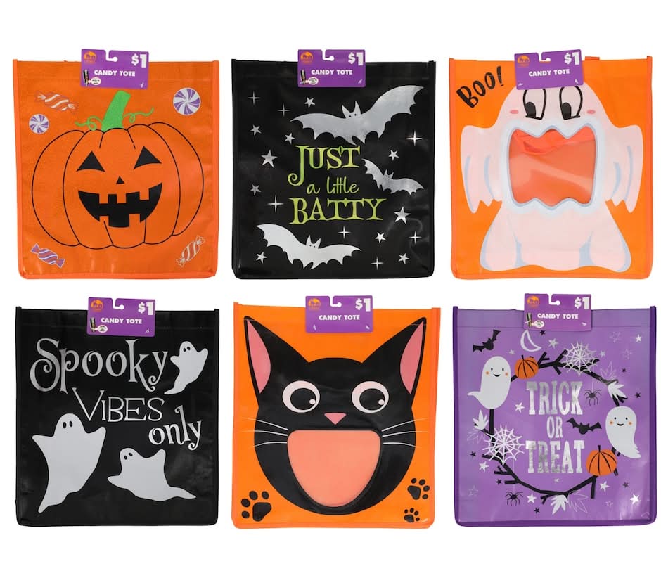 Seasonal Collection Candy Tote Bag, Assorted Designs.