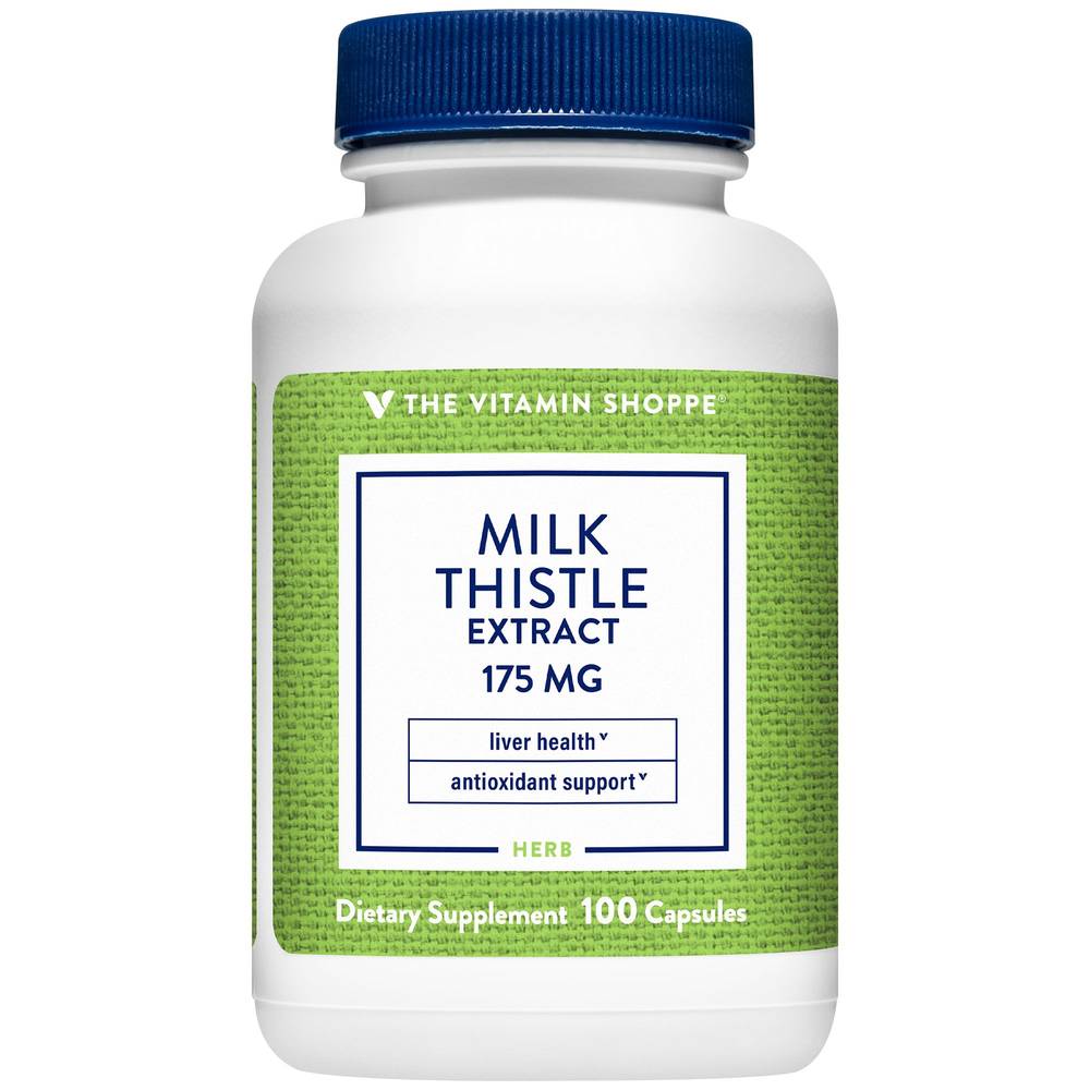 The Vitamin Shoppe Milk Thistle Extract Promotes Liver Health & Antioxidant Support 175 mg