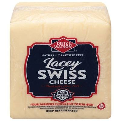 Dietz & Watson Low Sodium Lacy Swiss Cheese