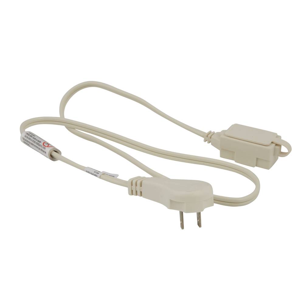 Utilitech Indoor 3-ft 16/2 2 Prong White Indoor SPT-2 Light Duty Flat Plug Extension Cord | UT920603