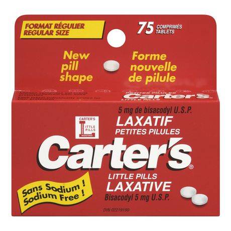 Carter's Laxative Bisacodyl Little Pills (75 ct)