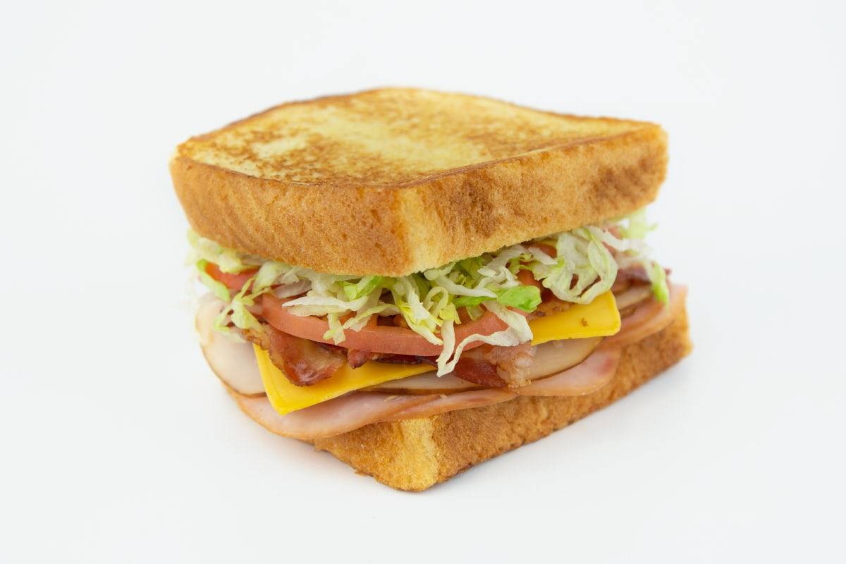 Ham & Turkey Club on Texas Toast