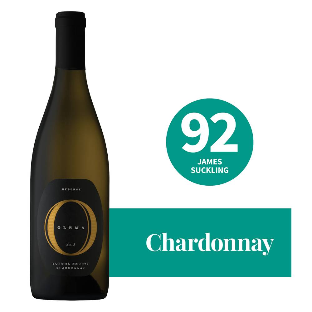 Olema Sonoma County Chardonnay Reserve White Wine 2018 (750 ml)