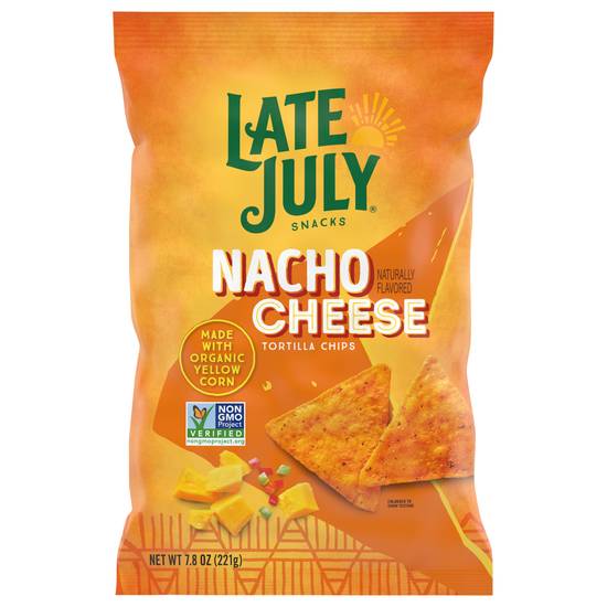 Late July Snacks Nacho Cheese Tortilla Chips (7.8 oz)