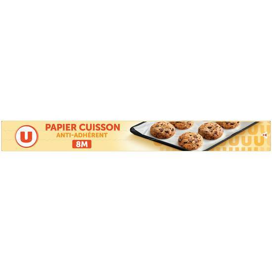 Les Produits U - Papier cuisson anti adhérent, 8M