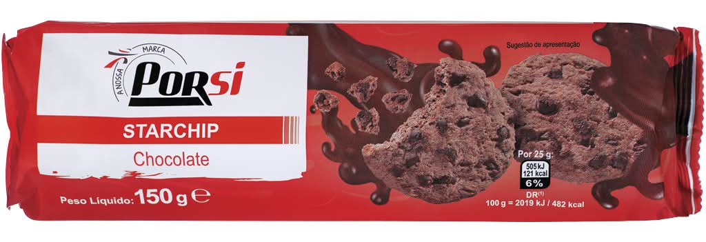 PorSi - Bolachas starship chocolate, 150g