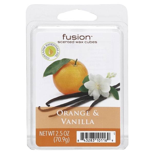 Fusion Orange & Vanilla Scented Wax Cubes (2.5 oz)