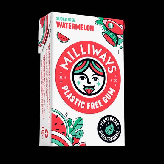 Milliways Plastic Free Gum - Watermelon