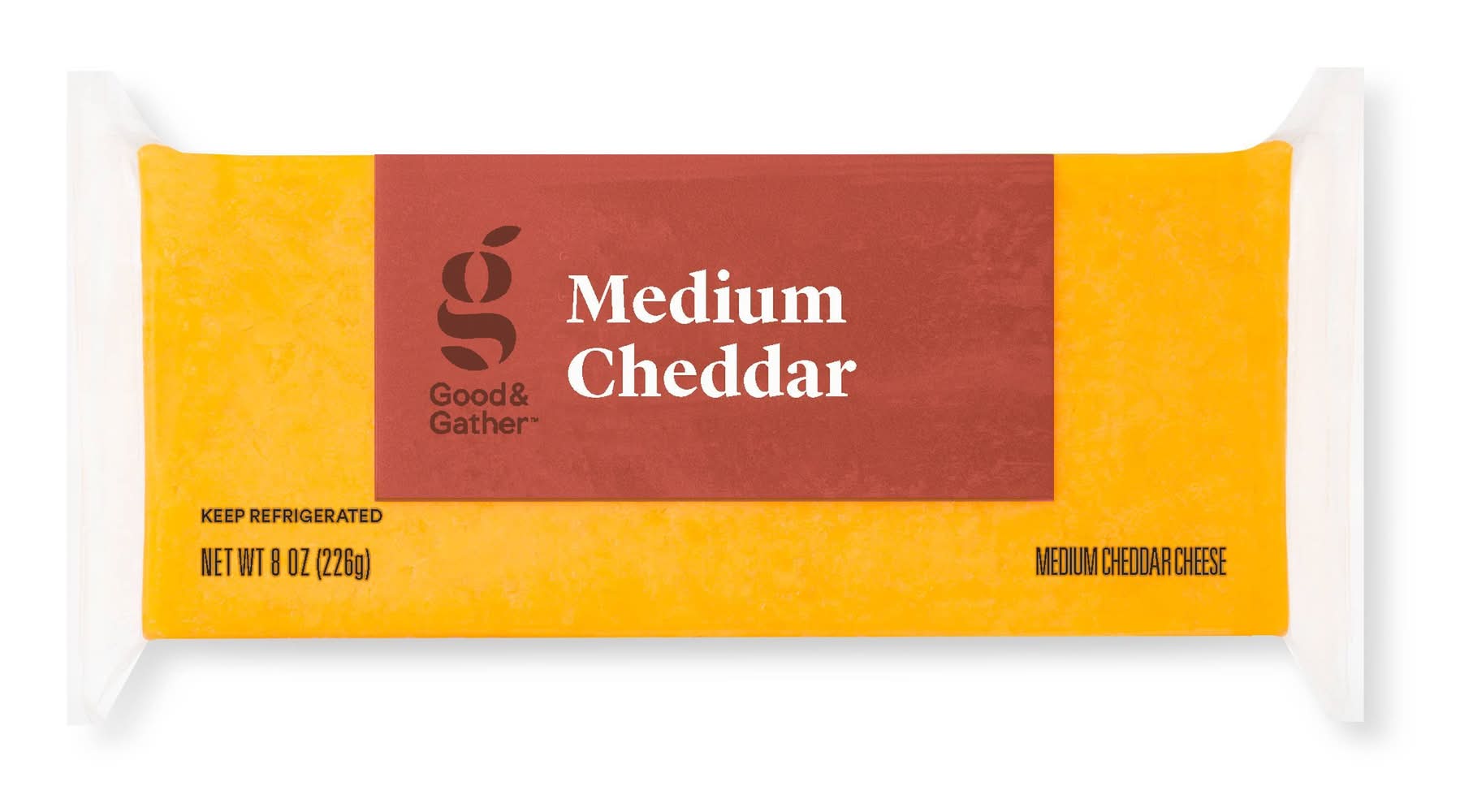 Good & Gather Medium Cheddar Cheese (8 oz)