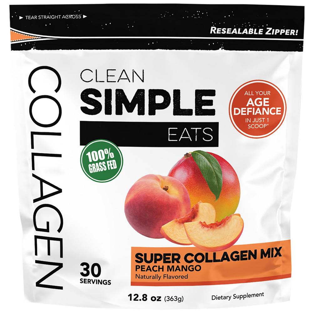 Collagen Mix Powder - Grass-Fed - Peach Mango (30 Servings)