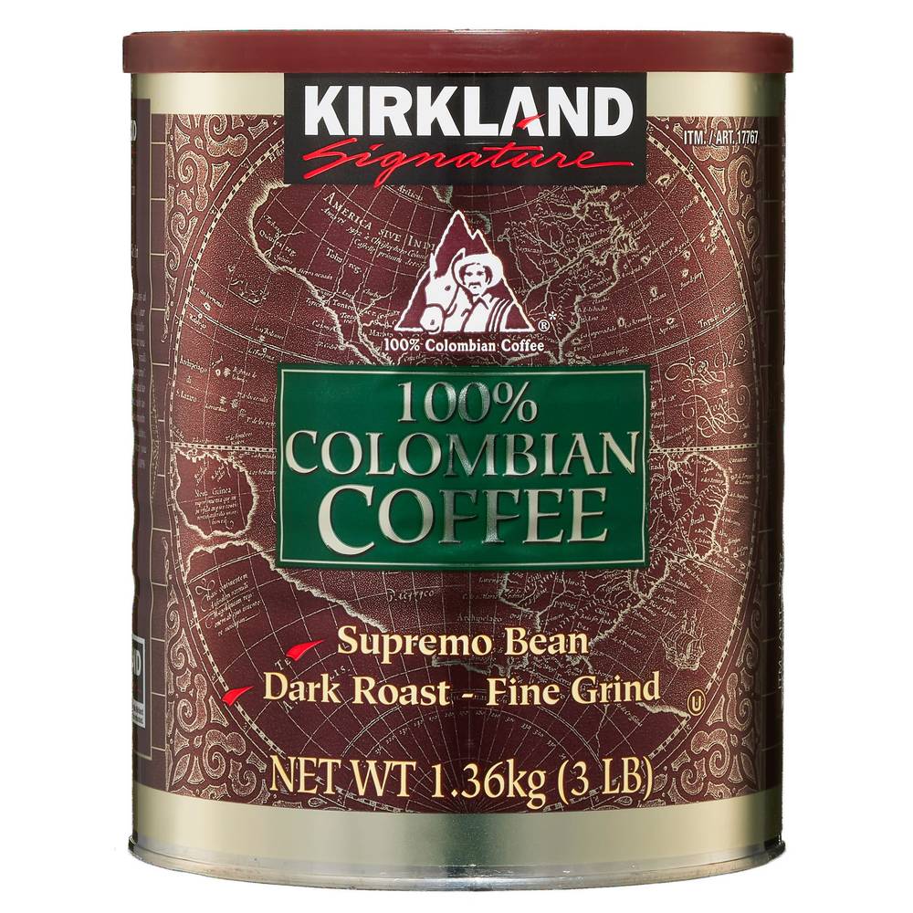 Kirkland Signature 100% Colombian Beans Dark Roast Coffee (3 lb)