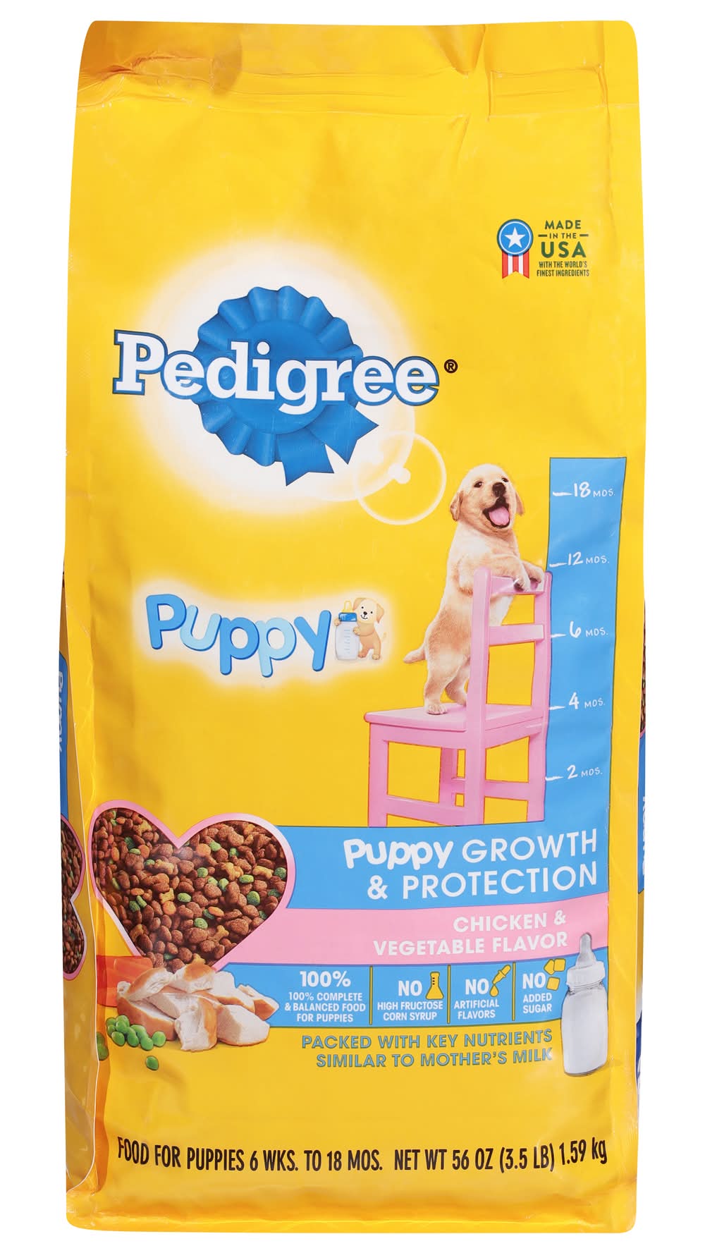 Pedigree Chicken & Vegetable Puppy Dog Food (3.5 lbs)