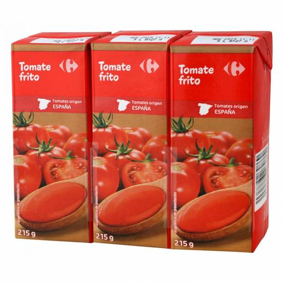TOMATE FRITO CARREFOUR 3X215G