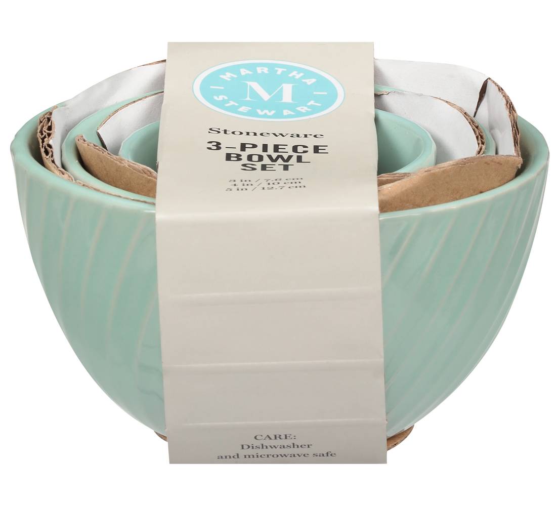 Martha Stewart Stoneware Bowl Set (3 ct)