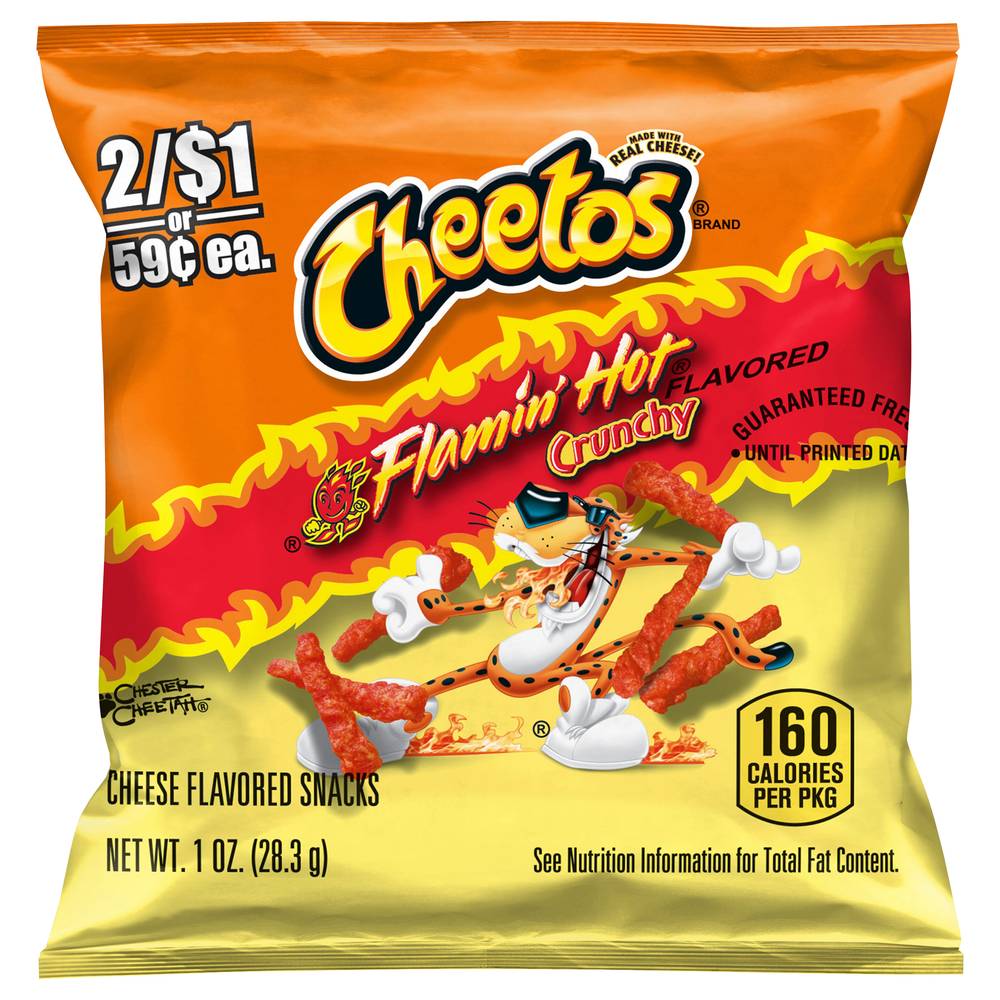 Cheetos Crunchy Snacks, Flamin' Hot-Cheese (1 oz)