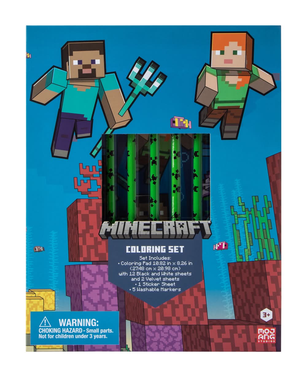 Licensed Coloring Set Minecraft