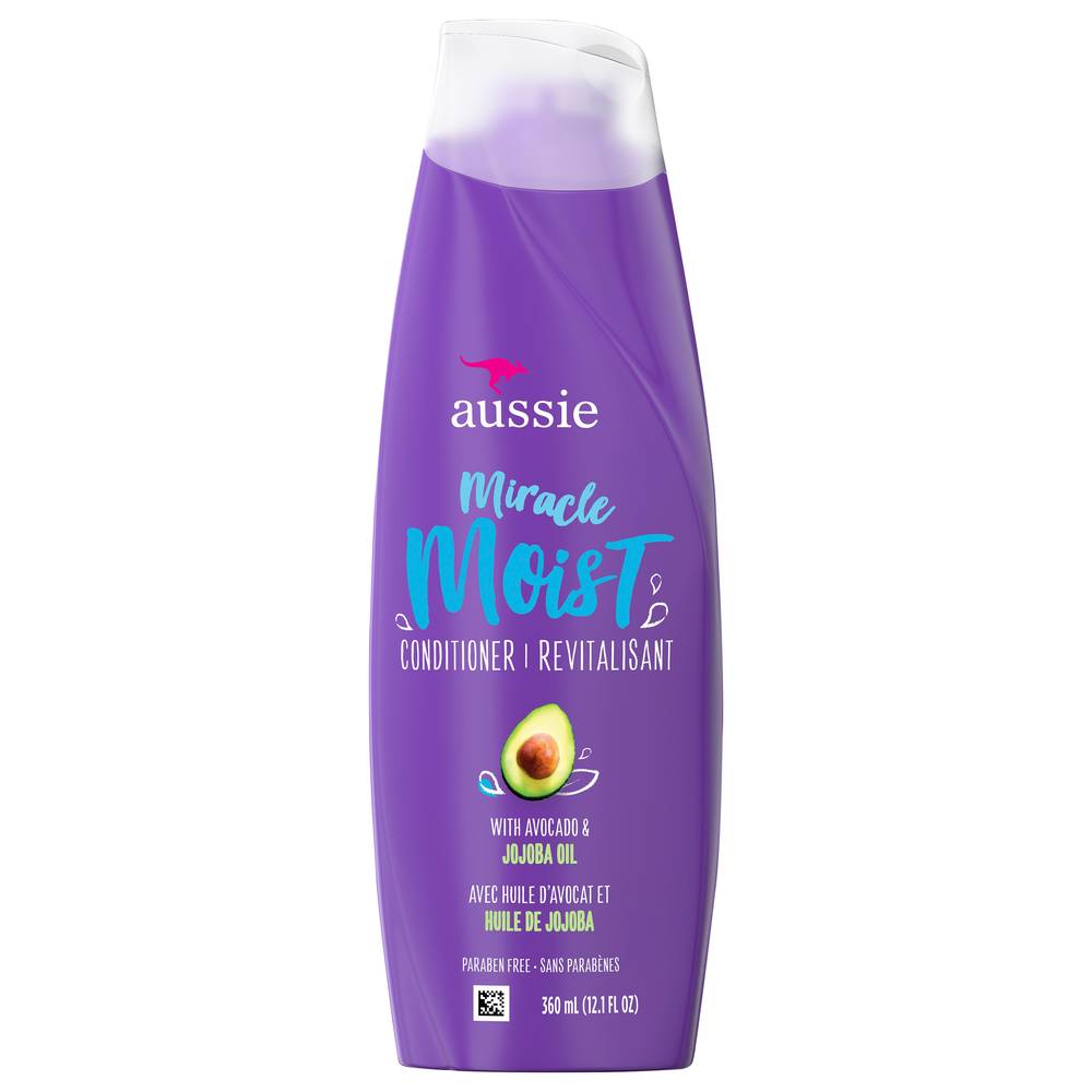 Aussie Miracle Moist With Avocado & Jojoba Oil Hair Conditioner (12.1 fl oz)