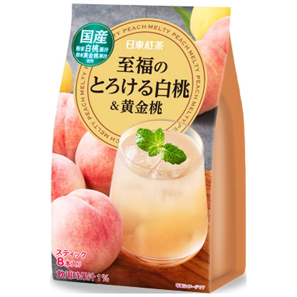 日東紅茶　至福のとろける　白桃&黄金桃/8本入