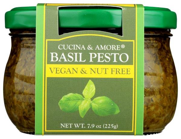 Cucina & Amore Vegan Nut Free Basil Pesto (7.9 oz)