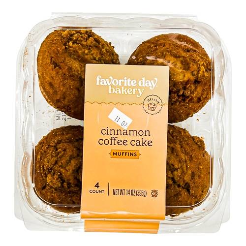 Favorite Day Cinnamon Coffee Cake Muffins (14 oz, 4 ct)