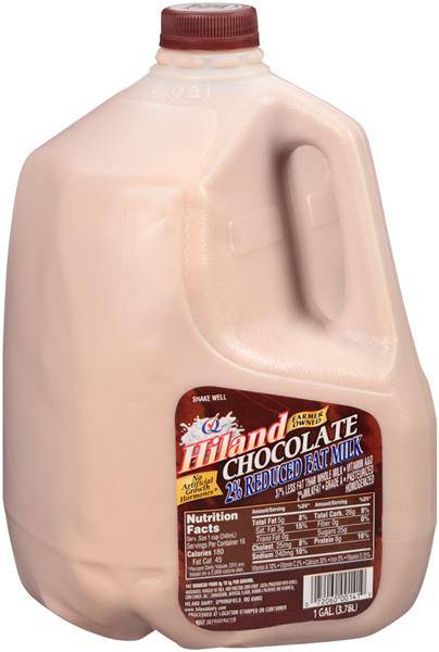 Hiland 2% Reduced Fat Chocolate Milk (128 fl oz)