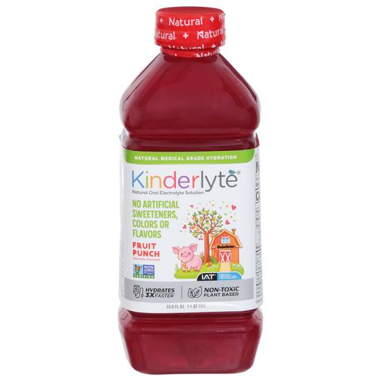 Kinderlyte Fruit Punch Electrolyte Solution (33.8 fl oz)