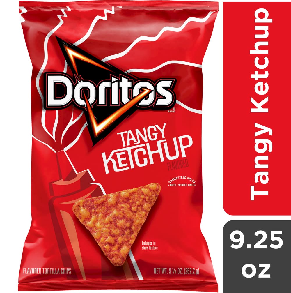 Doritos Tortilla Chips, Tangy Ketchup (9.25 oz)