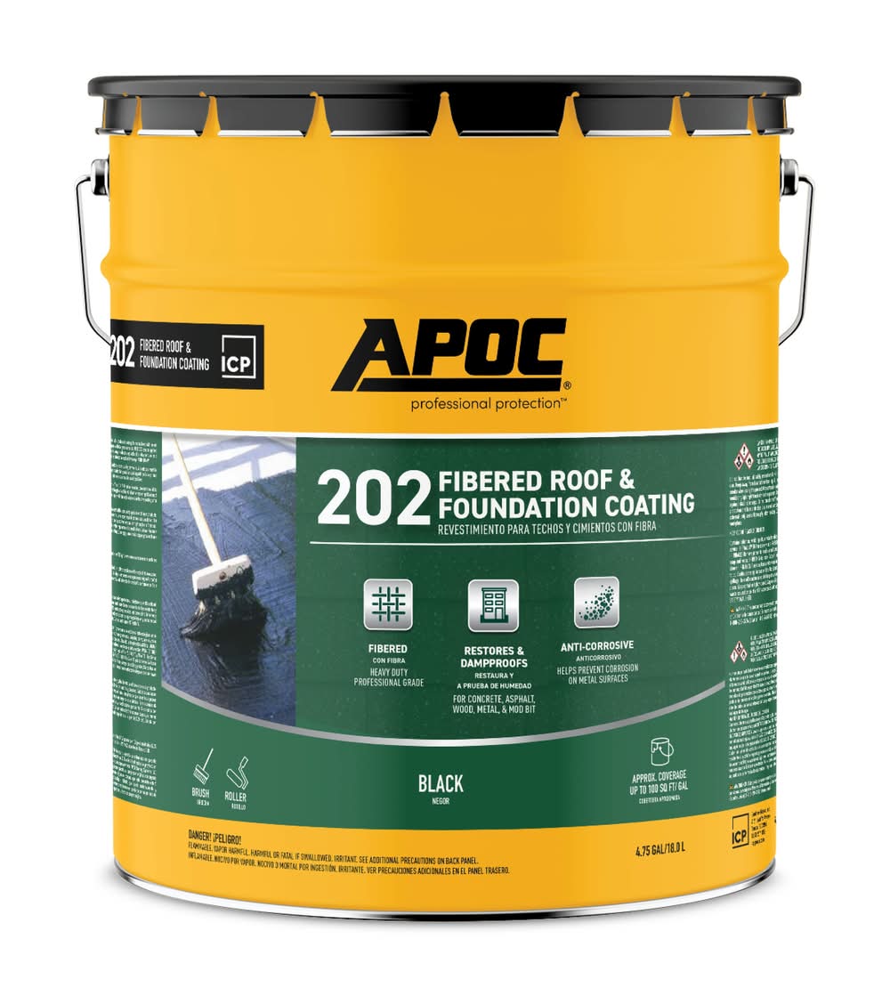 APOC 202 4.75-gallon Fibered Waterproof Roof Sealant