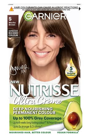 Garnier Nutrisse 5 Mocha Brown Permanent Hair Dye