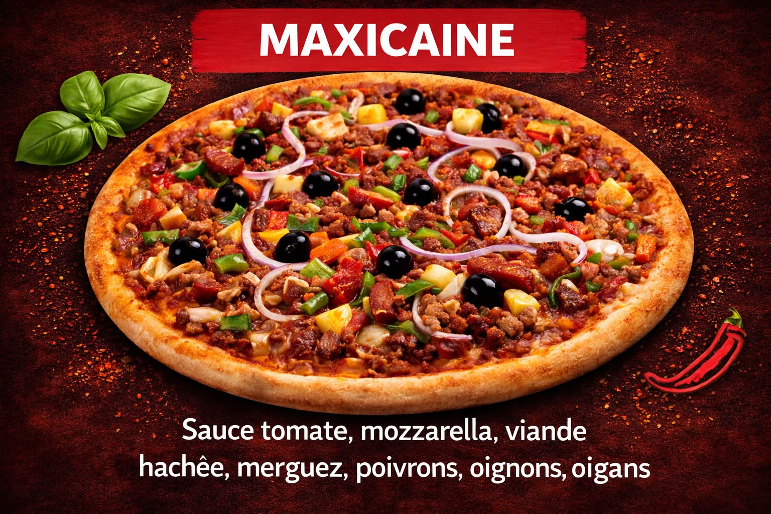 Pizza mexicaine