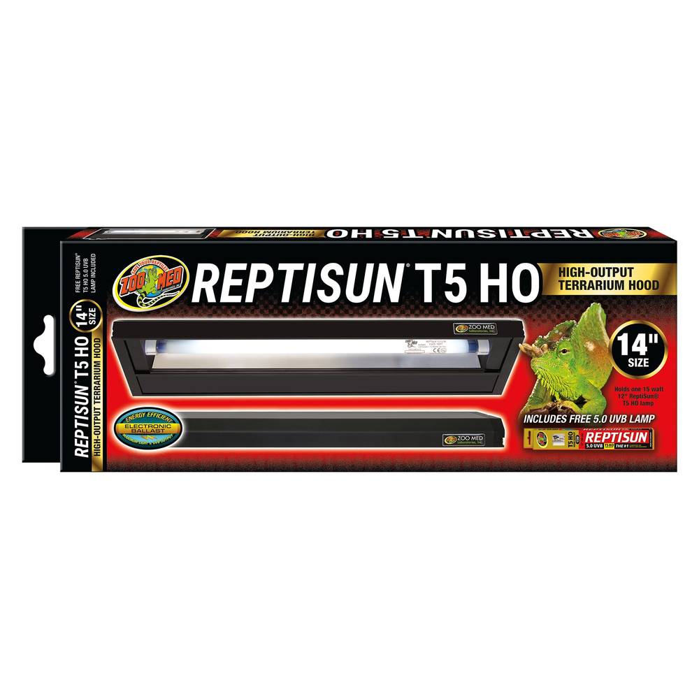 Zoo Med ReptiSun T5 5.0 High Output Terrarium Hood (Size: 1.45 Lb)