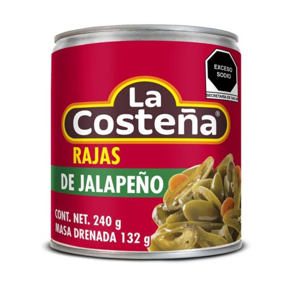 La costeña rajas de jalapeño en escabeche