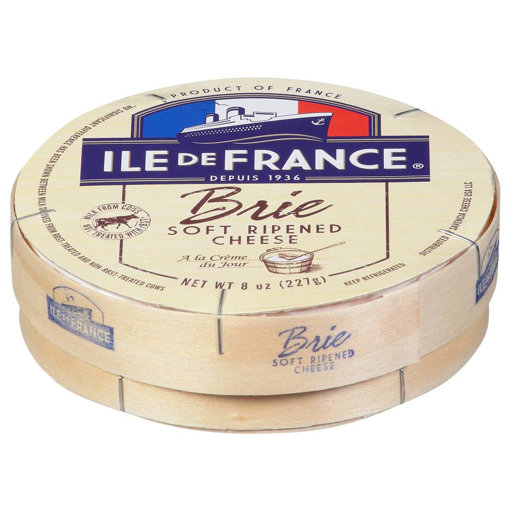 Ile de France Baby Brie Soft Ripened Cheese (8 oz)