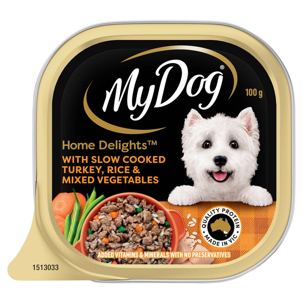My Dog Home Delights Wet Dog Food With Slow Cooked Turkey, Rice & Mixed