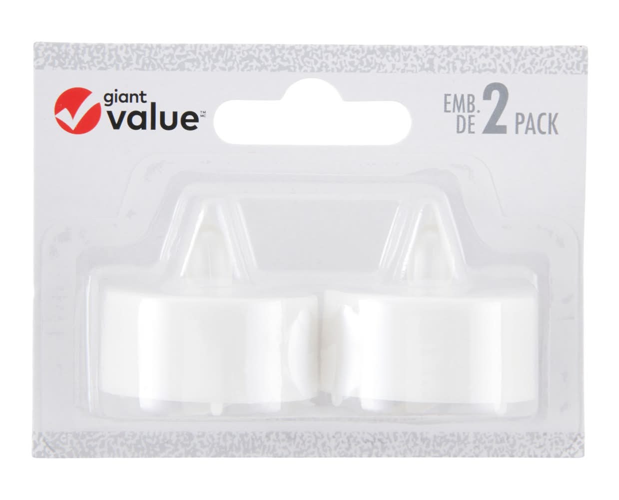 Giant Value Led Tealights, 1.5 in x 1.4 in, White (2 ct)